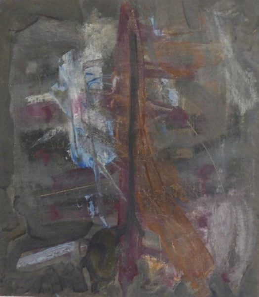 Moshe Kupferman, untitled, 1962, oil on canvas, 36.5 X 32 cm