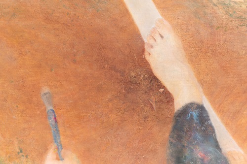 Detail of "Land of Painting" by Ruth Kestenbaum Ben-Dov