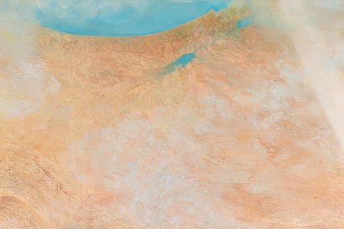 פרט מתוך הציור "ארץ ציור של הציירת רות קסטנבאום בן-דב